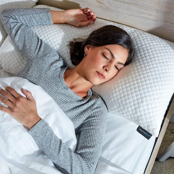 New DreamyBlue Premium Pillow for Sleeping - Shredded Memory Foam Fill [Adjustab - Picture 6 of 6